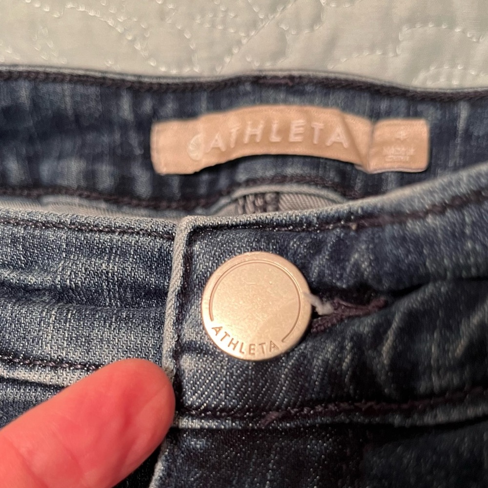 Athleta Women’s Sculptek Skinny Jeans Size 4 - Picture 6 of 8